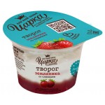 Творог Царка Земляника со сливками 5% БЗМЖ, 140 г (kastd)