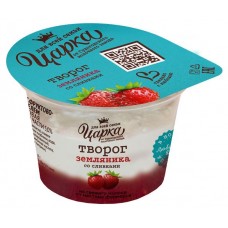 Творог Царка Земляника со сливками 5% БЗМЖ, 140 г (kastd) в магазинах Ашан
