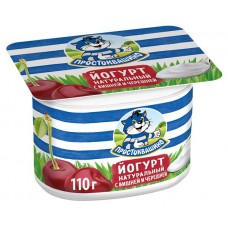 Йогурт Простоквашино с вишней и черешней 2,9% БЗМЖ, 110 г (kastd) в магазинах Ашан