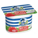 Йогурт Простоквашино с клубникой 2,9% БЗМЖ, 110 г (kastd)