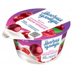 Йогурт Молочная культура Вишня-черешня двухслойный 2,7-3,5% БЗМЖ, 130 г (kastd)