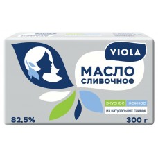Масло сладкосливочное Viola 82,5%, 300 г (kastd) в магазинах Ашан