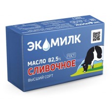 Масло сладкосливочное Экомилк 82,5%, 380 г (kastd) в магазинах Ашан