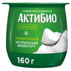 Йогурт АктиБио термостатный натуральный 3,5% БЗМЖ 160 г (kastd) в магазинах Ашан
