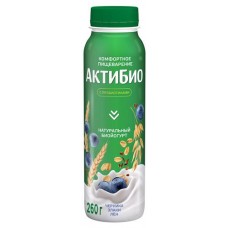 Йогурт питьевой АктиБио с черникой и 5 злаками 1,6% БЗМЖ 260 г (kastd) в магазинах Ашан