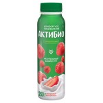 Йогурт питьевой АктиБио с клубникой и земляникой 1,5% БЗМЖ 260 г (kastd)