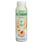 Йогурт питьевой АктиБио с яблоком и персиком без сахара 1,5% БЗМЖ 260 г (kastd)