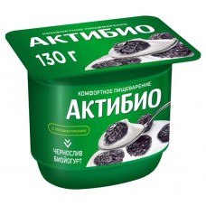 Йогурт АктиБио с черносливом 2,9% БЗМЖ 130г (kastd) в магазинах Ашан