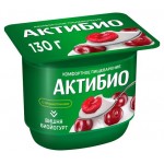 Йогурт АктиБио с вишней 2,9% БЗМЖ 130 г (kastd)