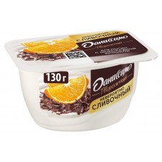 Творожок Даниссимо с апельсином и шоколадной крошкой 5,8% БЗМЖ, 130 г (kastd) в магазинах Ашан