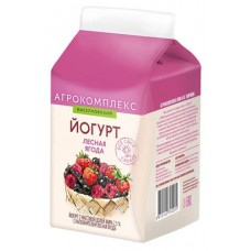 Йогурт питьевой Агрокомплекс лесная ягода 2,5% БЗМЖ, 450 мл (kastd) в магазинах Ашан