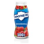 Напиток кисломолочный Имунеле земляника 1,2%, 100 г (kastd)