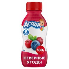 Йогурт детский Агуша питьевой северные ягоды 2,7%, 200 г (kastd) в магазинах Ашан