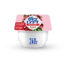 Йогурт Фругурт Большая порция вишня 2% БЗМЖ, 240 г (kastd) в магазинах Ашан