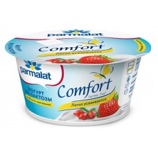 Йогурт Parmalat Comfort безлактозный клубника шиповник 3,5%, 130 г (kastd) в магазинах Ашан