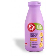 Напиток молочный АШАН Красная птица Ваниль БЗМЖ, 300 мл (kastd) в магазинах Ашан
