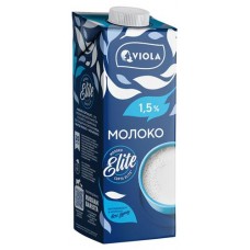 Молоко ультрапастеризованное Viola 1,5% БЗМЖ, 1 л (kastd) в магазинах Ашан