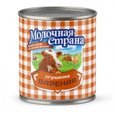 Продукт сгущенный Молочная Страна молокосодержащий вареная ЗМЖ, 380 г (kastd) в магазинах Ашан