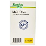 Молоко ультрапастеризованное Каждый День 1,5% БЗМЖ, 0,97 л (kastd)