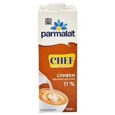Сливки питьевые Parmalat Chef для кофе ультрапастеризованные 11% БЗМЖ, 1 л (kastd) в магазинах Ашан