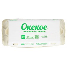 Яйца куриные Окское С0, 10 шт (kastd) в магазинах Ашан