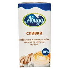 Сливки ультрапастеризованные Авида питьевые 10% БЗМЖ, 200 мл (kastd) в магазинах Ашан