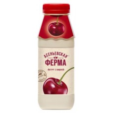 Йогурт питьевой Асеньевская ферма вишня 1,5% БЗМЖ, 330 мл (kastd) в магазинах Ашан