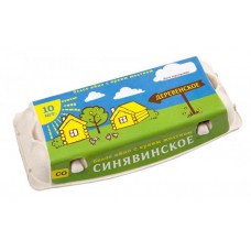 Яйца куриные Синявское Деревенские С0, 10 шт (kastd) в магазинах Ашан