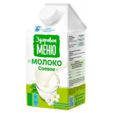 Напиток из растительного сырья Здоровое Меню Молоко соевое 1%, 500 мл (kastd) в магазинах Ашан