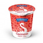Сметана Лебедяньмолоко 25% БЗМЖ, 300 г (kastd) Сметана Лебедяньмолоко 25% БЗМЖ, 300 г (kastd)