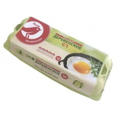 Яйца куриные АШАН Красная птица деревенские С1, 10 шт (kastd) в магазинах Ашан