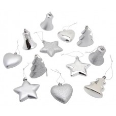 Елочное украшение Actuel Подвеска серебристая (kastd) в магазинах Ашан