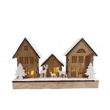 Композиция рождественская дома Actuel LED, 30 см (kastd) в магазинах Ашан
