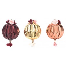 Шар Actuel с тиснением и цветком, 8 см (kastd) в магазинах Ашан