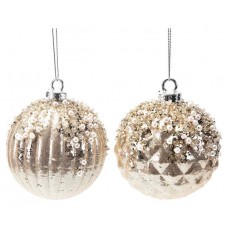 Шар Бусины шампань, 8 см (kastd) в магазинах Ашан