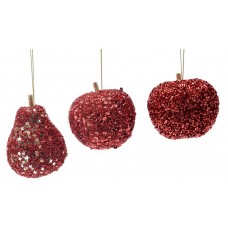 Подвеска Яблоко красное, 8 см (kastd) в магазинах Ашан