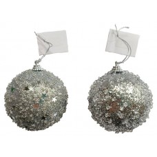 Шар серебряный, 8 см (kastd) в магазинах Ашан