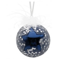 Шар стеклянный Звезды, 8 см (kastd) в магазинах Ашан