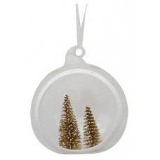 Шар стеклянный открытый Елочка, 8 см (kastd) в магазинах Ашан