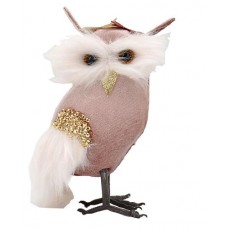 Фигурка Сова розовая, 16 см (kastd) в магазинах Ашан
