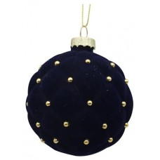 Шар стеклянный флокированный, 8 см (kastd) в магазинах Ашан