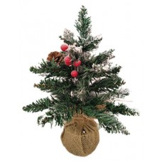 Декорация Елочка в джутовом горшке, 30 см (kastd) в магазинах Ашан