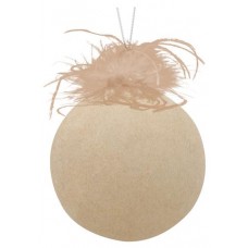 Шар стеклянный флокированный розовый, 10 см (kastd) в магазинах Ашан