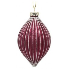 Шар стеклянный заснеженный фиолетовый, 10 см (kastd) в магазинах Ашан