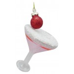 Подвеска стеклянная Бокал с коктейлем, 7,7 см (kastd)