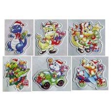 Наклейка для окно Arte Nuevo Дракон гелевая, 15х20 см (kastd) в магазинах Ашан