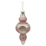 Подвеска стеклянная розовая, 17,3 см (kastd)