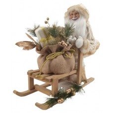 Фигурка Дед Мороз на санях, 46 см (kastd) в магазинах Ашан