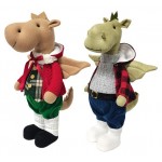 Фигурка текстильная Дракон в курточке, 60 см (kastd)