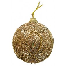 Шар Стразы золотые, 8 см (kastd) в магазинах Ашан